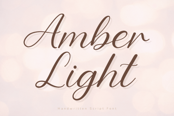 Amber Light: The Elegant Script for Elevated Design