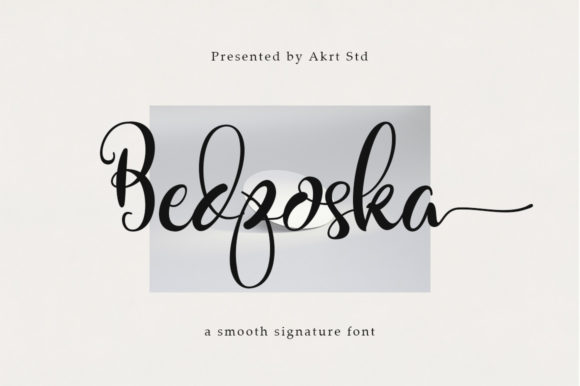 Bedposka: A Flowing Script for Modern Designers