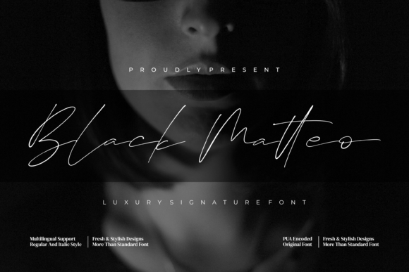 Black Matteo: A Stylish Script for Modern Designs