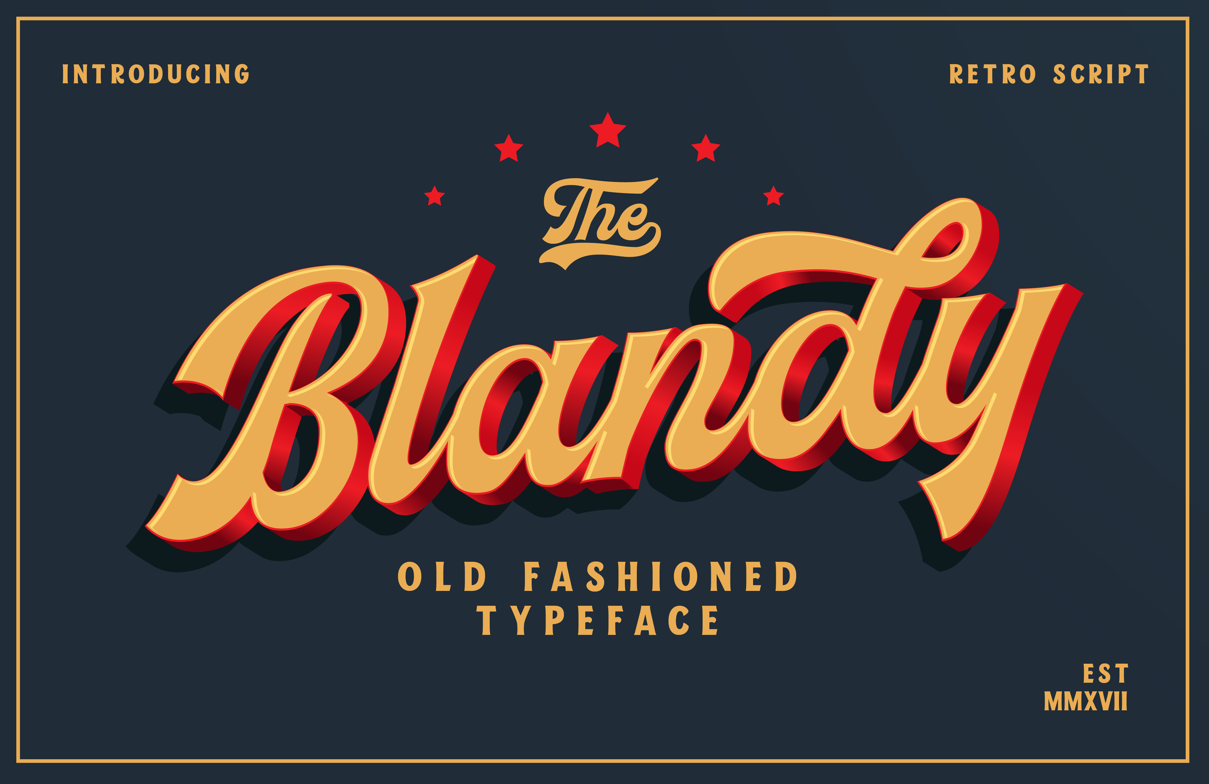 Blandy: The Bold Display Script for Modern Brands