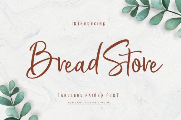 Bread Store: A Fun Script Font Duo with a Comical Twist