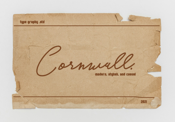 Cornwall: A Vintage Script Font with Modern Grace