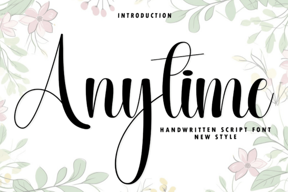 Discover the Effortless Grace of Anytime Script Font
