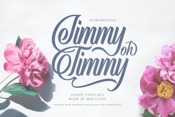 Jimmy Oh Timmy: A Script Font That Balances Style and Substance