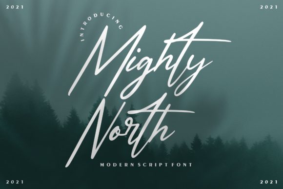 Might North: A Modern Script Font for Every Design Need