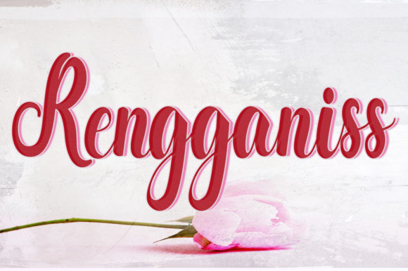 Rengganis: The Script Font for Packaging, Cards, and Posters