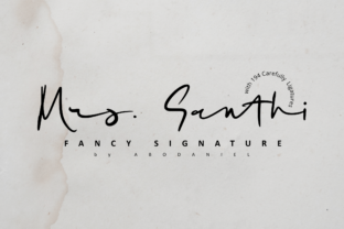 The Sweet Allure of Mrs. Santhi: A Font with Personal Charm