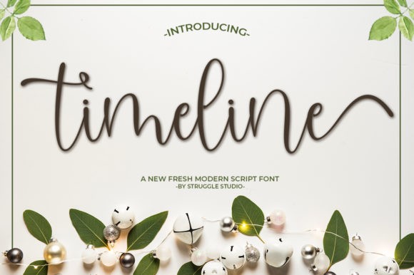 Timeline: A Sweet, Casual Script with Modern Vibe