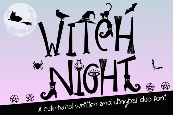 Witch Night: A Duo Font for Spooky, Playful Design